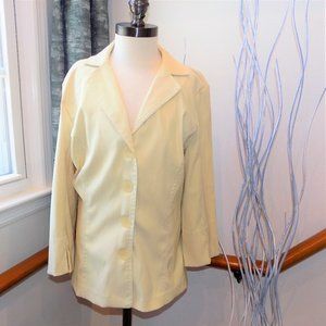 LE BELLE Cream Blazer Jacket Vintage Size 7